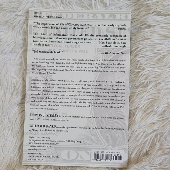 The Millionaire Next Door, Stanley & Danko Self-help Personal Finance Book - Picture 2 of 2